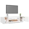 vidaXL Mueble para TV con luces LED blanco 160x35x40 cm