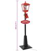 vidaXL Farola de Navidad con Pap&aacute; Noel y LED 180 cm