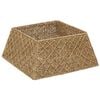 vidaXL Collar para &aacute;rbol de Navidad Cuadrado Natural 60 x 60 x 28 cm