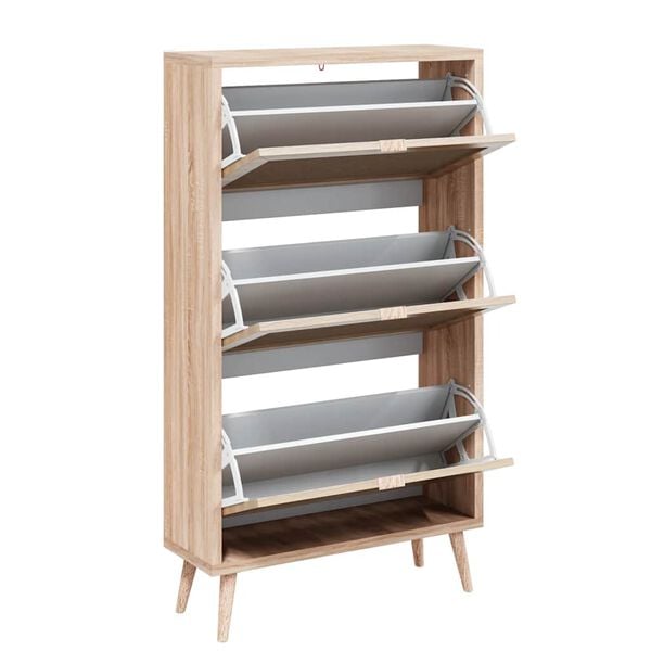 Finori Zapatero Bali 49A color roble Sonoma y patr&oacute;n de ca&ntilde;a