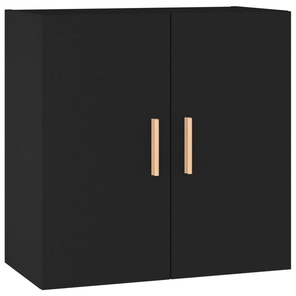 vidaXL Armario de pared madera contrachapada negro 60x30x60 cm