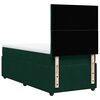 vidaXL Cama box spring con colch&oacute;n terciopelo verde oscuro 90x190 cm