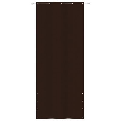 vidaXL Toldo pantalla para balcón tela oxford marrón 100x240 cm