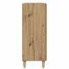 vidaXL Vitrina Roble artesanal 70 x 34 x 90 cm Madera contrachapada