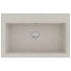 vidaXL Fregadero de cocina Beige 79 x 50 x 31 cm granito
