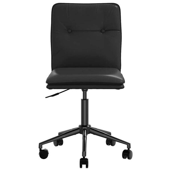 vidaXL Sillas de comedor 6 unidades cuero sintético negro