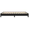 vidaXL Cama sin colchón tela negro 140x190 cm