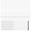vidaXL Valla con Poste Plateado 1,2 x 50 m Acero