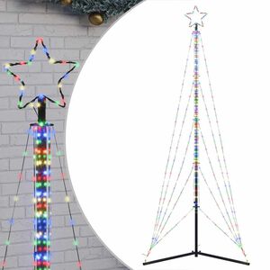 vidaXL &Aacute;rbol de Navidad LED 525 LEDs de colores 302 cm