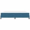 vidaXL Cama tipo Box Spring con colch&oacute;n Azul Oscuro 200 x 220 cm tela