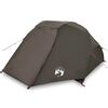 vidaXL Tienda de pesca para 3 personas impermeable marr&oacute;n