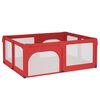 vidaXL Parque para beb&eacute;s con 2 puertas tela Oxford rojo