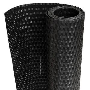 vidaXL Toldo para balc&oacute;n rat&aacute;n sint&eacute;tico negro 500x100 cm