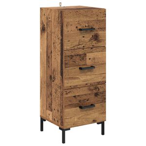 vidaXL Aparador Madera vieja 34,5 x 34 x 90 cm Madera de ingenier&iacute;a