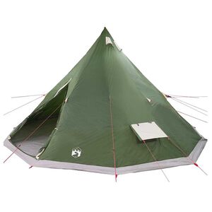 vidaXL Carpa Tipi con techo Verde 560 x 560 x 300 cm tafet&aacute;n