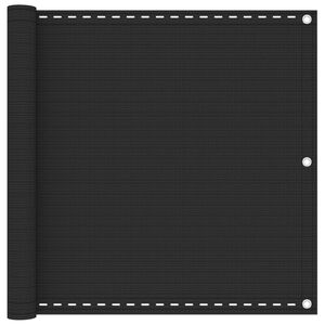 vidaXL Toldo para balc&oacute;n HDPE gris antracita 90x300 cm