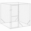 vidaXL Perrera de exterior acero galvanizado plateado 2x2x2 m