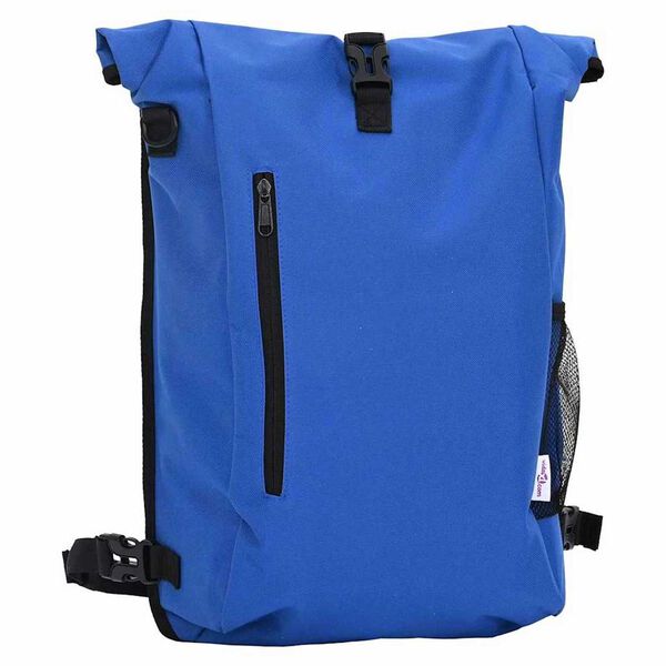 vidaXL Bolsa de bicicleta Azul 31 x 13 x 58 cm Poliéster