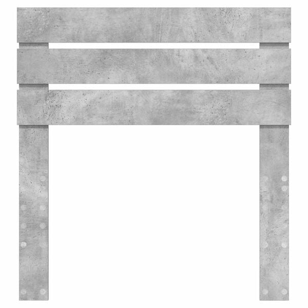 vidaXL Cabecero Gris Concreto 90 cm Madera contrachapada