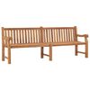 vidaXL Banco de jard&iacute;n de madera maciza de teca 228 cm