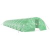 vidaXL Invernadero con estructura de acero verde 100 m&sup2; 20x5x2,3 m
