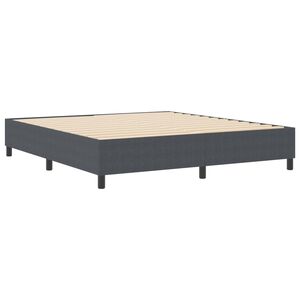 vidaXL Cama de plataforma Gris oscuro 180 x 200 cm Tela de Pana