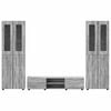vidaXL Conjunto de mueble de TV con caj&oacute;n FLORIN Gris Sonoma