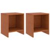 vidaXL Mesitas de noche 2 uds madera de pino marr&oacute;n miel 35x30x40 cm