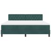 vidaXL Cama tipo Box Spring Verde oscuro 180 x 200 cm Terciopelo