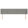vidaXL Cabecero de terciopelo gris claro 163x16x78/88 cm