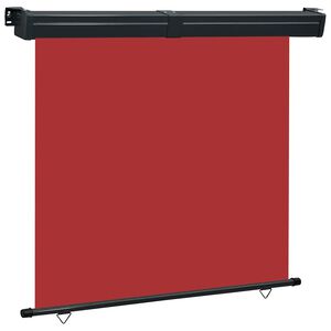 vidaXL Toldo lateral de balc&oacute;n rojo 165x250 cm