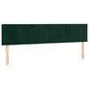 vidaXL Cama box spring con colch&oacute;n terciopelo verde oscuro 160x200 cm