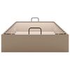 vidaXL Estructura cama otomana sin colchón cappucino cuero sintético