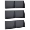 vidaXL Muro de Contenci&oacute;n 6 uds. 60 x 12 x 30 cm Acero Gris antracita