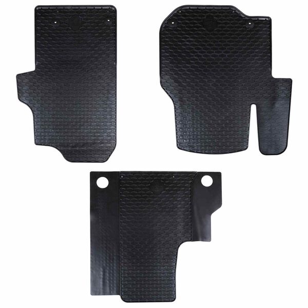 vidaXL Alfombrilla de Coche 3 pcs Negro VW CRAFTER , TGE TPE