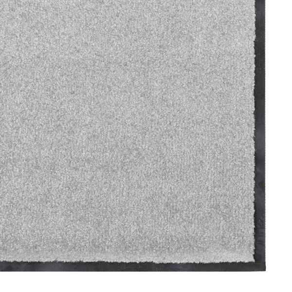 vidaXL Felpudo Otro Gris y Negro 120 x 250 cm Polipropileno y vinilo