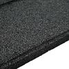 vidaXL Piedra decorativa 6 pcs Negro 40,5 x 40,5 x 2 cm Goma