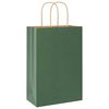 vidaXL Bolsas de papel con asas 50 uds verde 21x11x31 cm