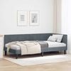 vidaXL Estructura de cama en esquina Gris oscuro 90 cm x 200 cm