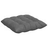 vidaXL Cojines para asiento 4 pcs Gris oscuro 40 x 40 x 6 cm