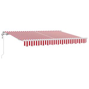 vidaXL Toldo Retr&aacute;ctil Rojo 250 x 200 cm tela