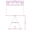 vidaXL Estructura columpio exterior ancho 273,5 x alto 185 cm