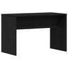 vidaXL Conjunto de mesa de vestidor con LED 4 pcs Roble Negro