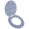 vidaXL Asiento de inodoro WC con tapa de MDF dise&ntilde;o de porcelana
