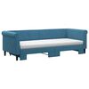 vidaXL Sofá cama nido con colchón terciopelo azul 80x200 cm