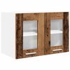 vidaXL Mueble colgante con puerta 2 pcs Madera vieja 60 x 31 x 40 cm