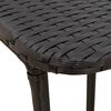 vidaXL Mesa de jard&iacute;n plegable de rat&aacute;n sint&eacute;tico negra 90x51x75 cm