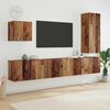 vidaXL Unidad de Pared para TV 5 pcs Madera envejecida
