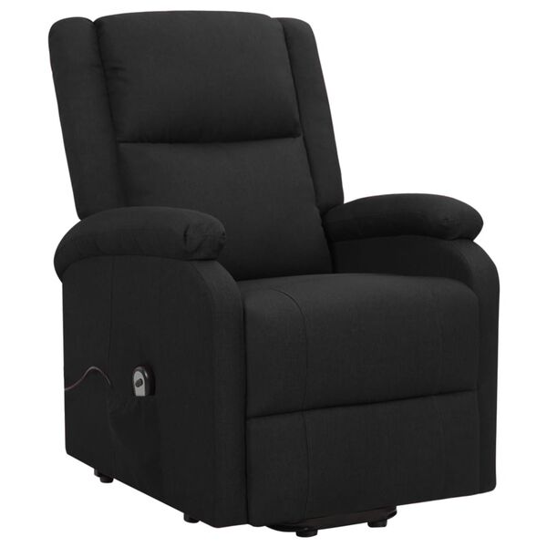 vidaXL Sill&oacute;n elevable tela negro