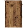 vidaXL Escritorio con caj&oacute;n Madera envejecida 50 x 115 x 75 cm